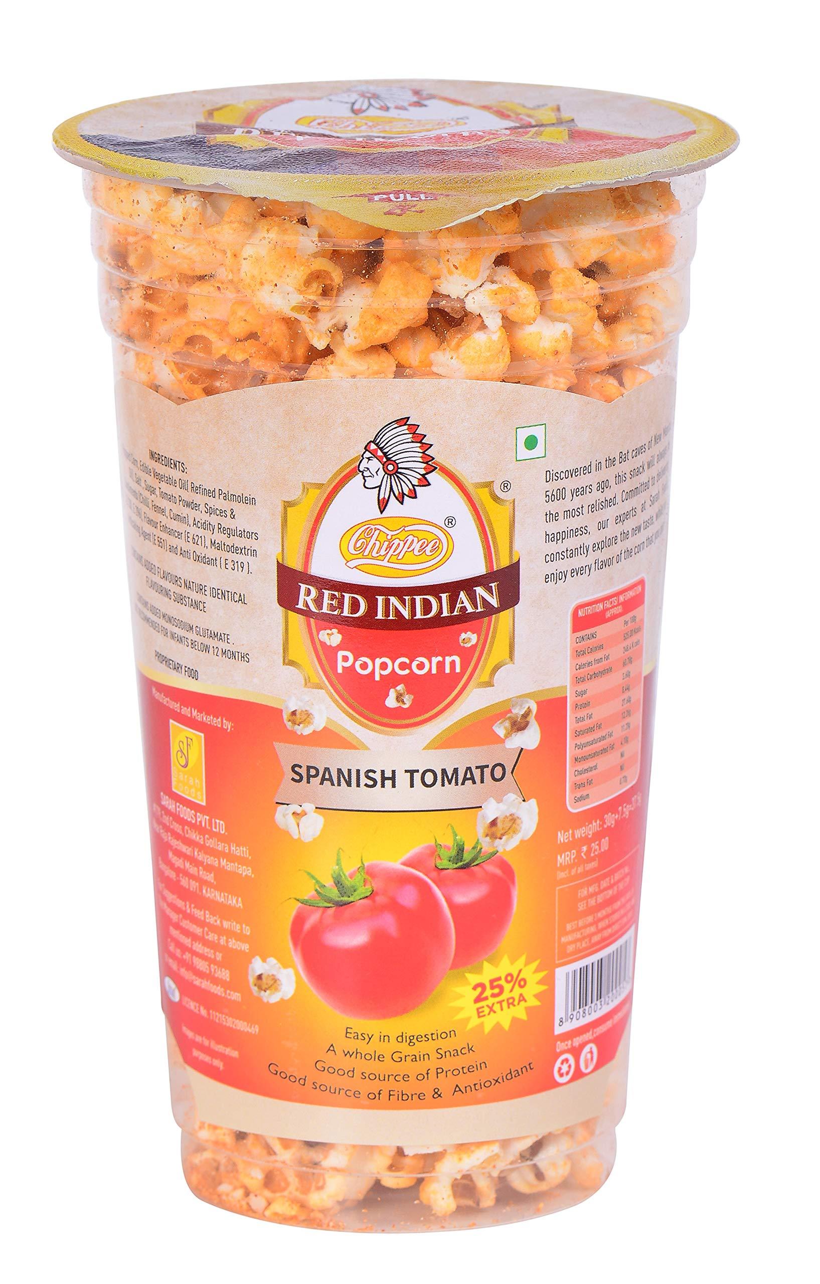Red Indian Red Indian Spanish Tomato Popcorn, 180 g, Pack of 6