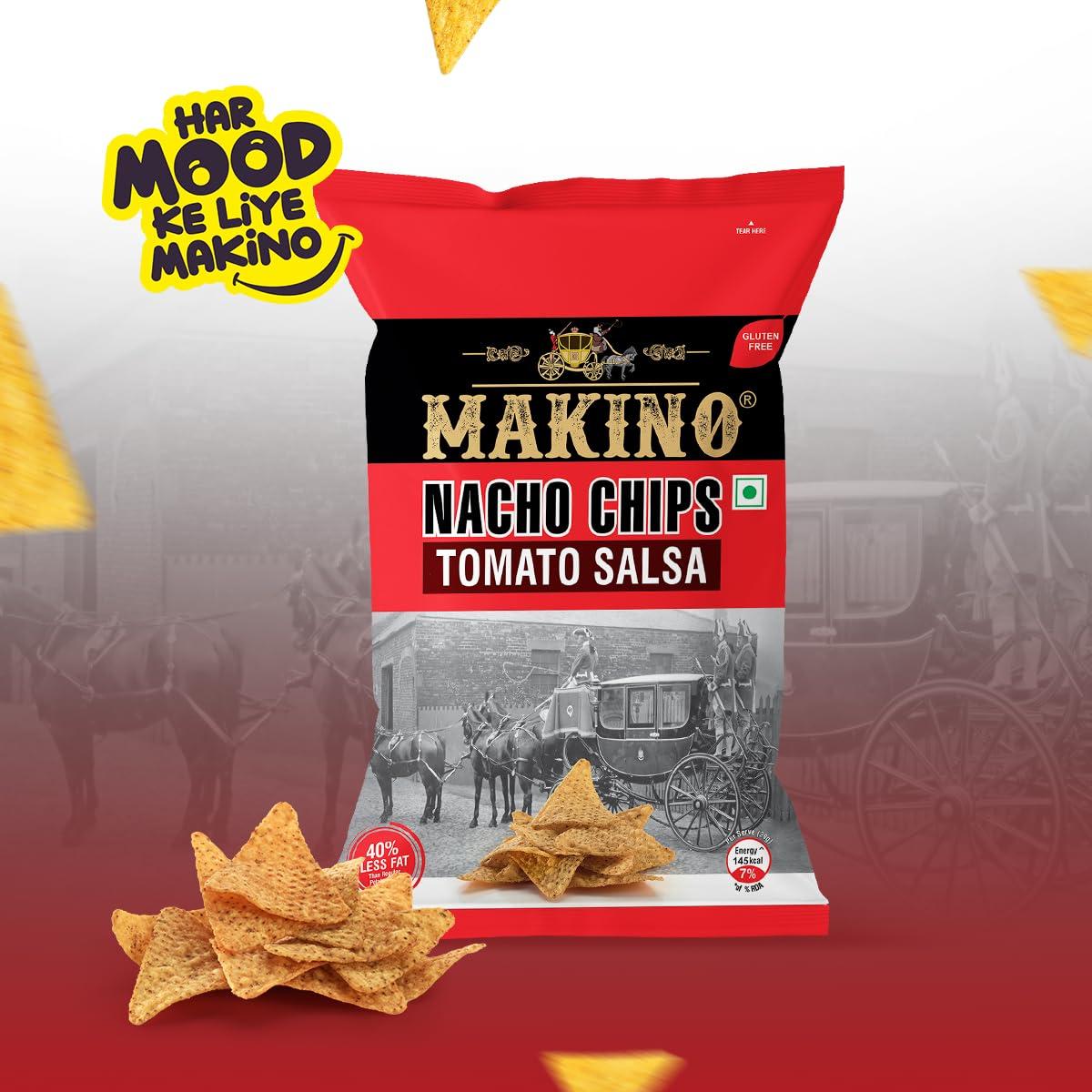 Makino Makino Nacho Chips (Multi Pack, Each 150 gm)(Pack of 3) (Tomato Salsa)