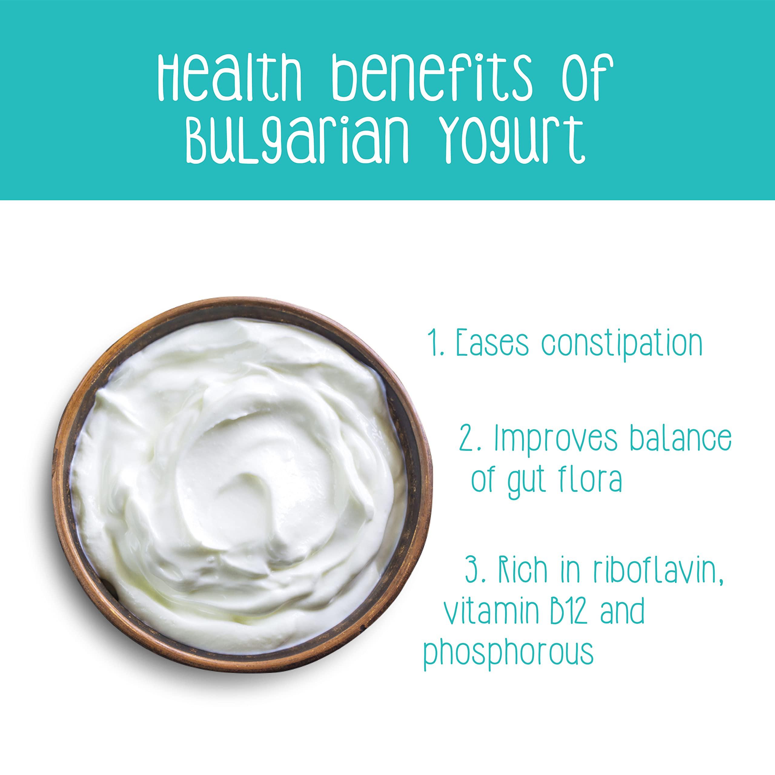 Zoh Zoh Probiotics Bulgarian Yogurt Starter Culture - Experience Heirloom Quality and Unforgettable Creaminess - Create Homemade Delights with Ease