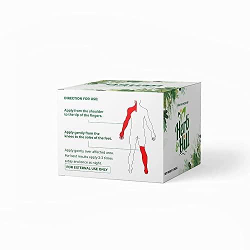 Herb & Hill Herb & Hill Neuro Cream | Ayurvedic cream for Better Circulation in Hands & Legs | Hand & Leg Massage Cream - 50 Gms.