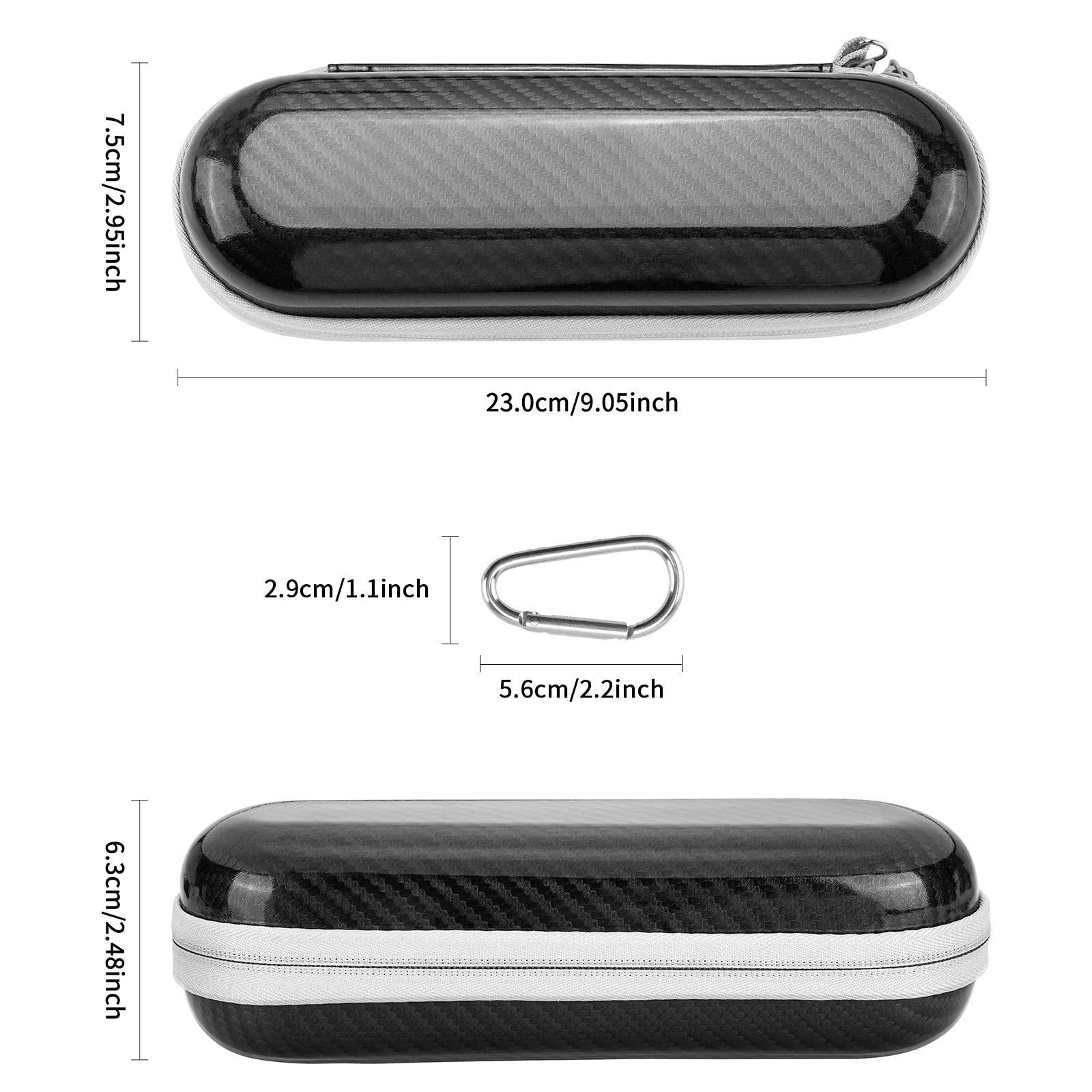 Fromsky Yinke Electric Toothbrush Travel Case for Philips Sonicare & Braun Oral-B/Oral B Pro with Accessories Storage, Protective Hard Cover Portable Storage Bag (Black)