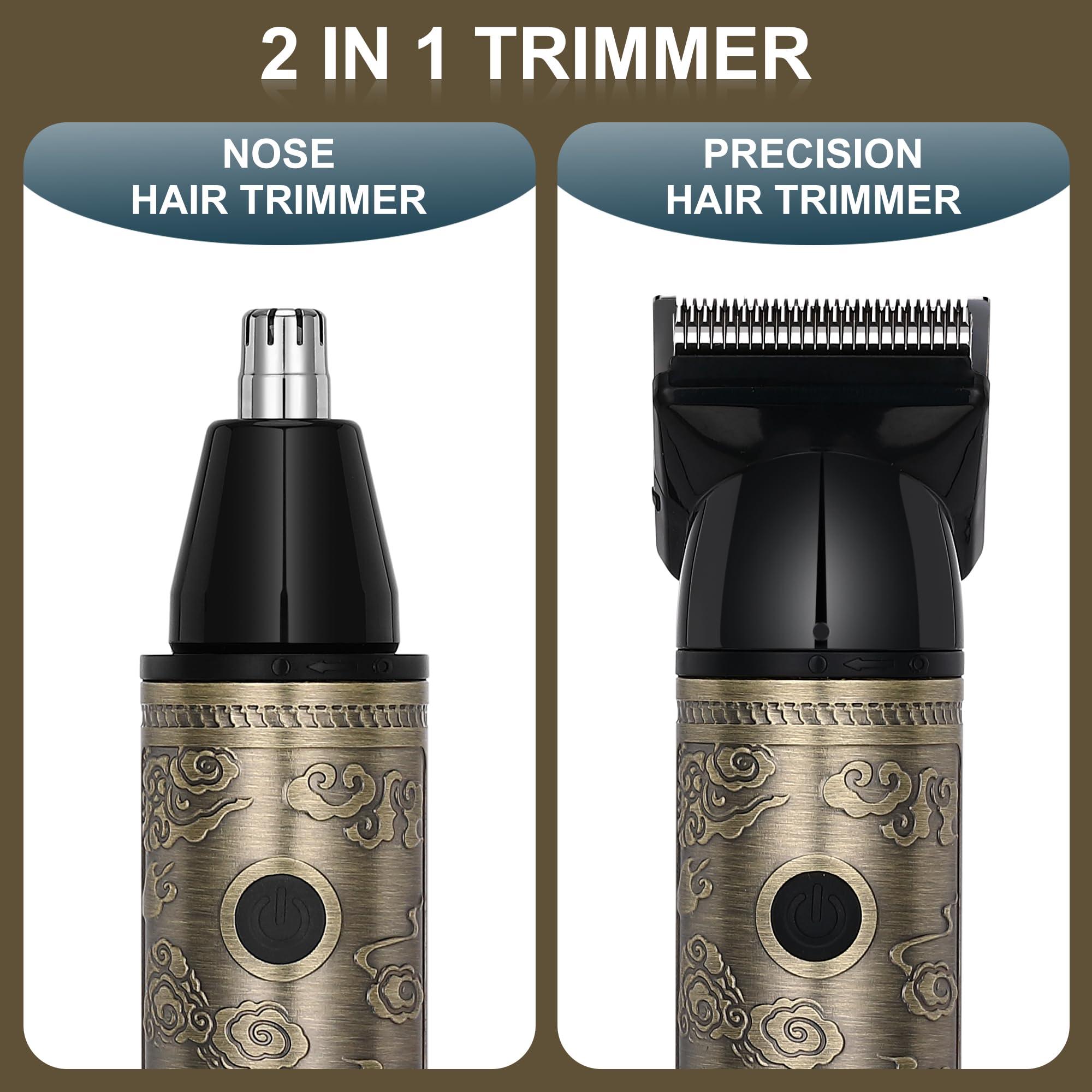 Hatteker Hatteker Professional Hair Clipper Hair Trimmer Beard Trimmer Waterproof Hair Cutting Kit Barber Clipper Cordless Nose Trimmer Detail Trimmer