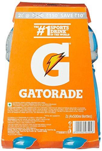 Gatorade Gatorade Ready to Drink, Multi-Pack, Blue Bolt Flavor 2L (4*500ML Bottles)