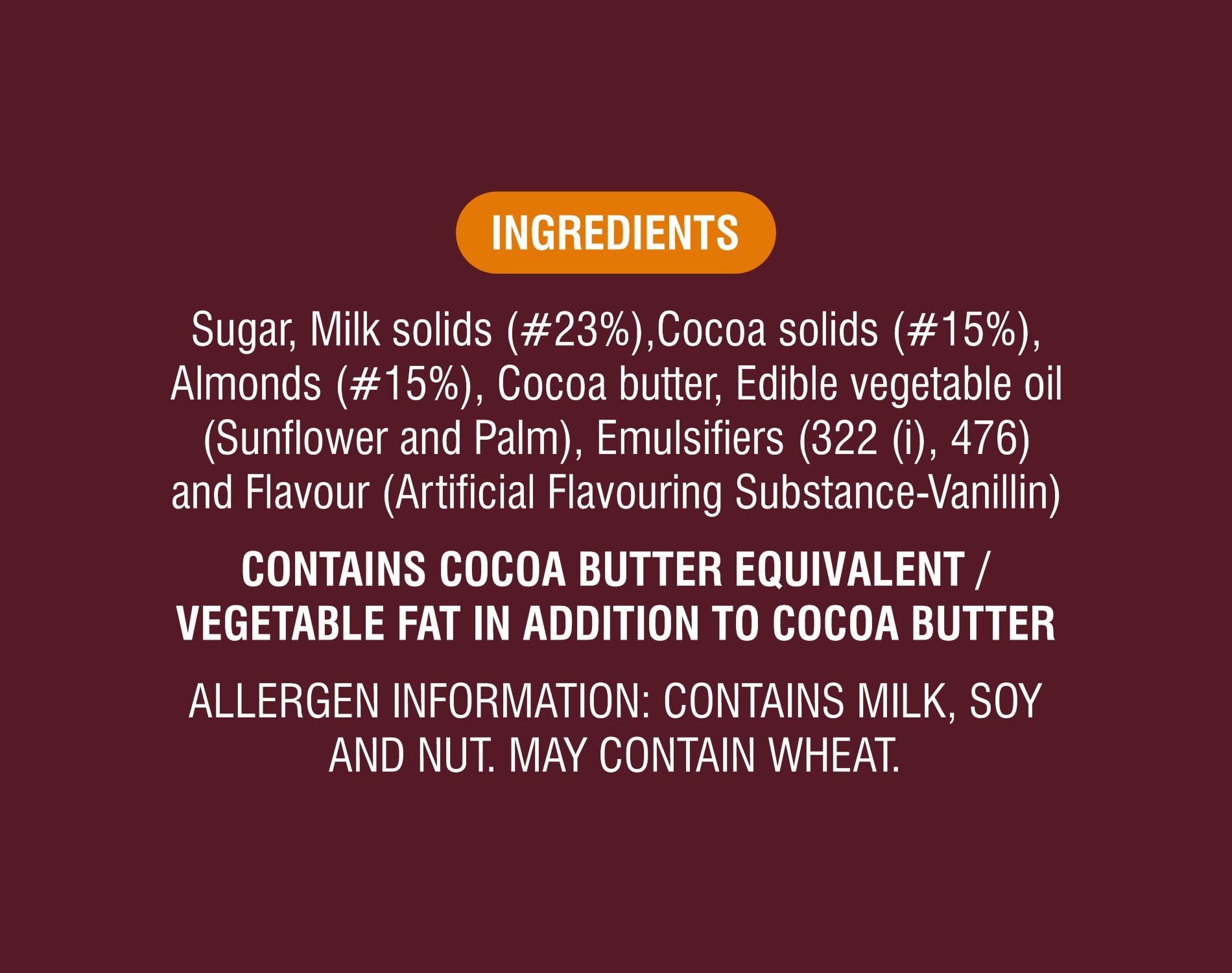 HERSHEY'S Hershey's Whole Almonds Chocolate Bar, 100g (Pack of 3)