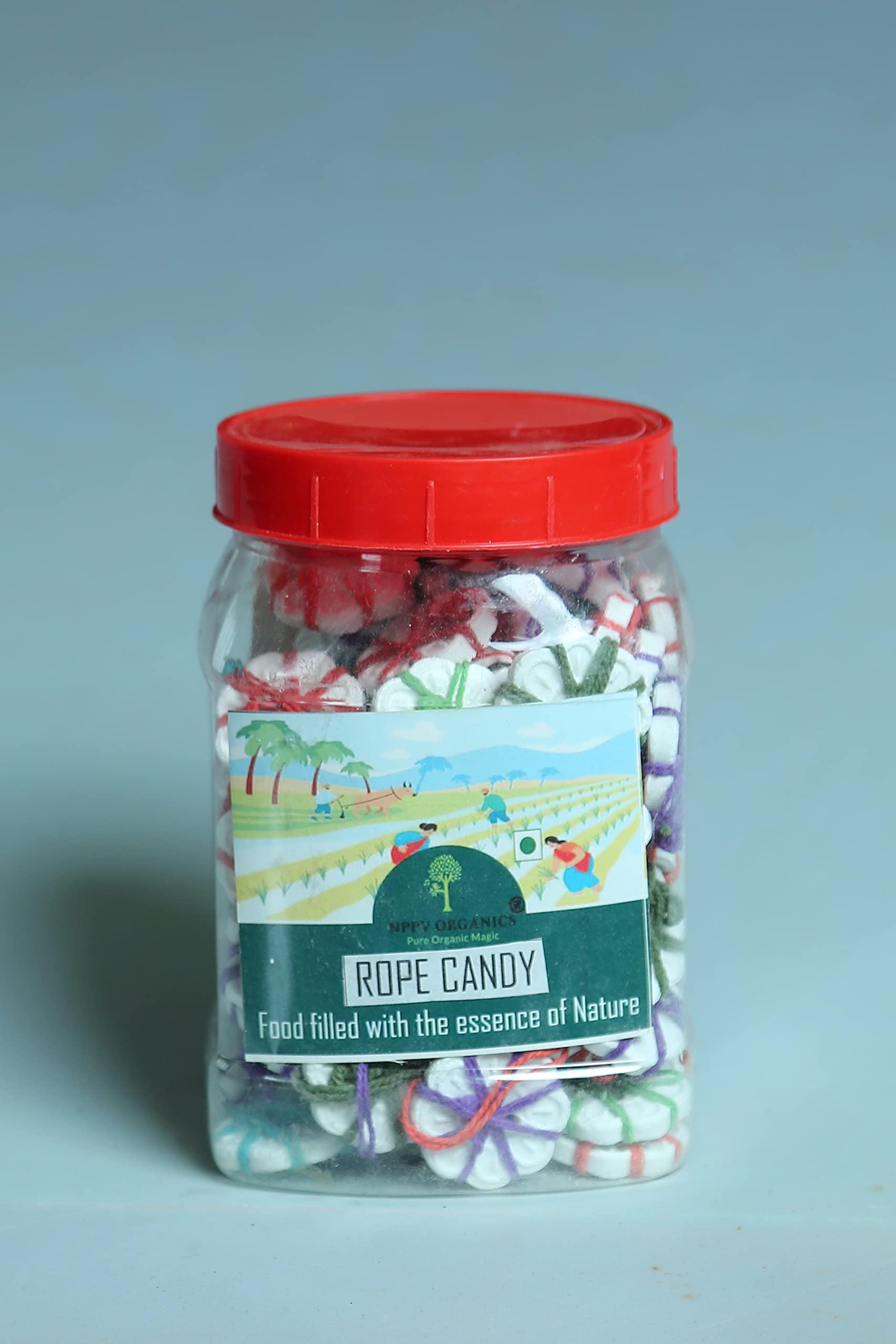 NPPV ORGANICS NPPV ORGANICS Thread Candy/Kairu Mittai/Rope Candy/Sakaram Mittai/ 90's Kids Candy 100% Pure & Organic (100 Pcs)