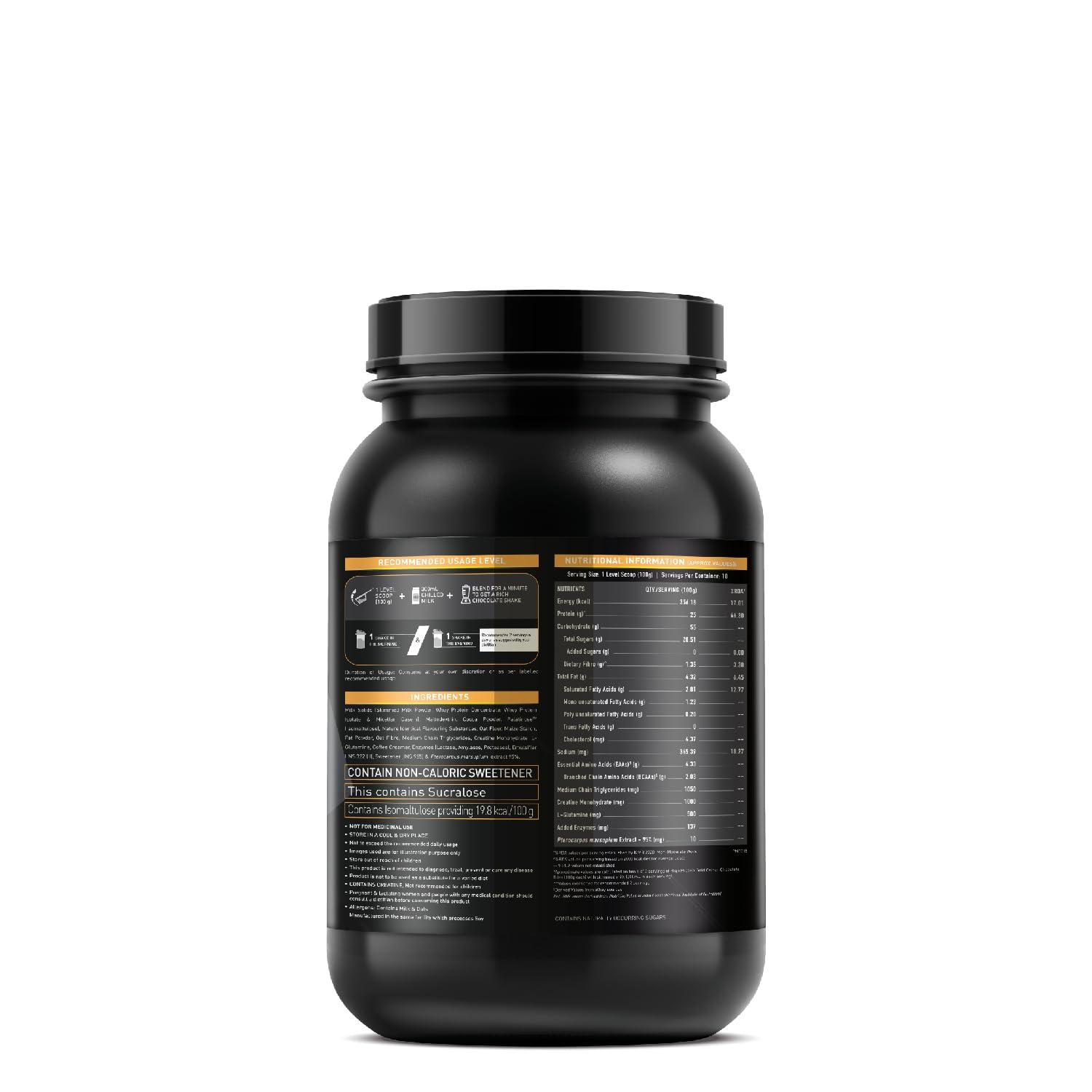 MuscleBlaze MuscleBlaze High Protein Gold Gainer (Chocolate Bliss, 1 Kg / 2.2 Lb), Powder,Pack of 1