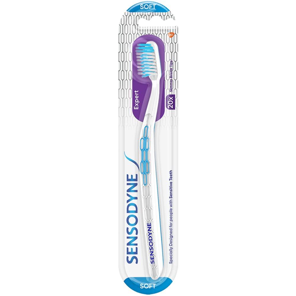 Sensodyne Sensodyne Toothpaste Fresh Gel, Sensitive tooth paste for daily sensitivity protection, 150 gm & Sensodyne Expert Toothbrush With 20X Slimmer & Soft Bristles, 1 Piece (Multicolor)