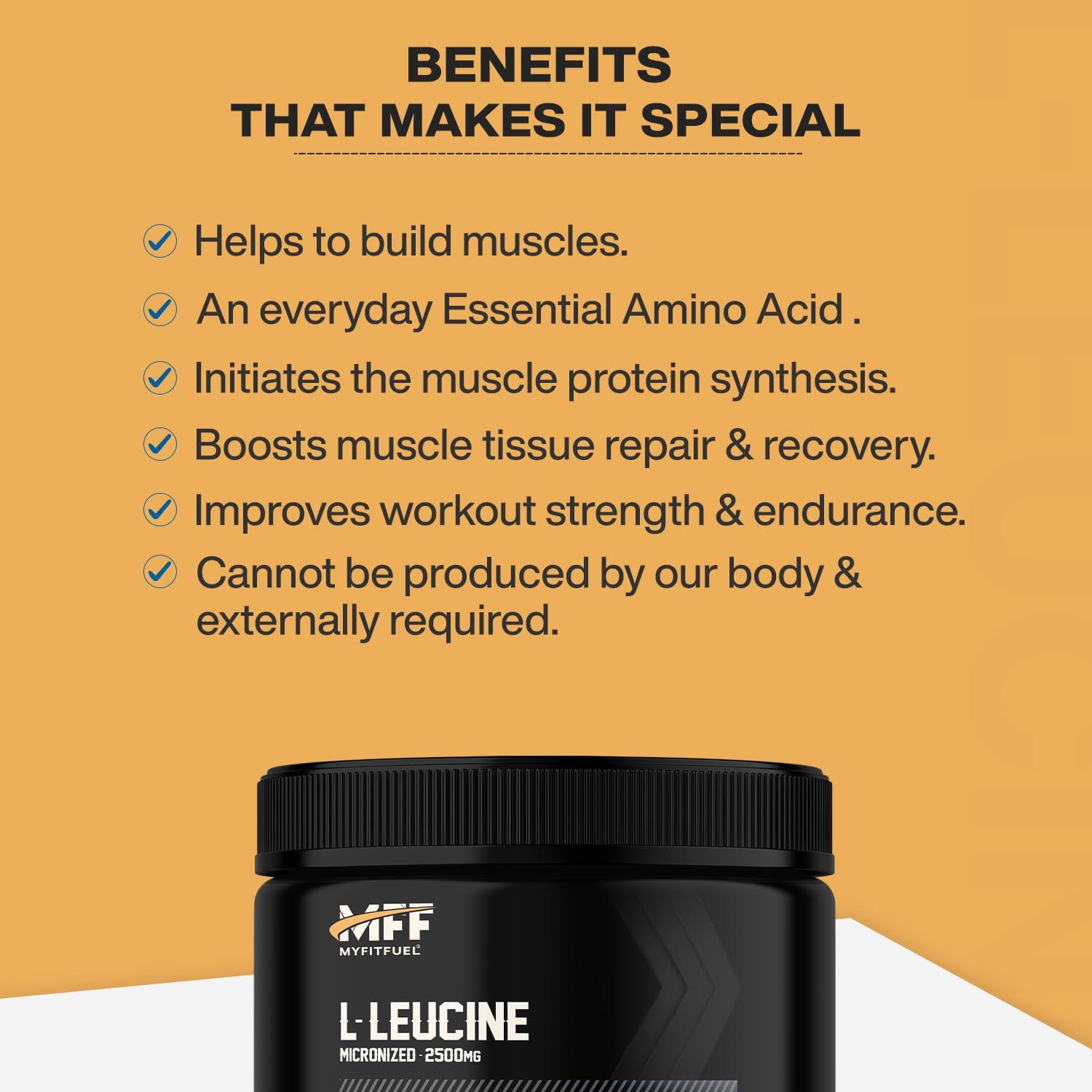MyFitFuel MyFitFuel L-Leucine (.22 lbs) 100 gm (Unflavored)
