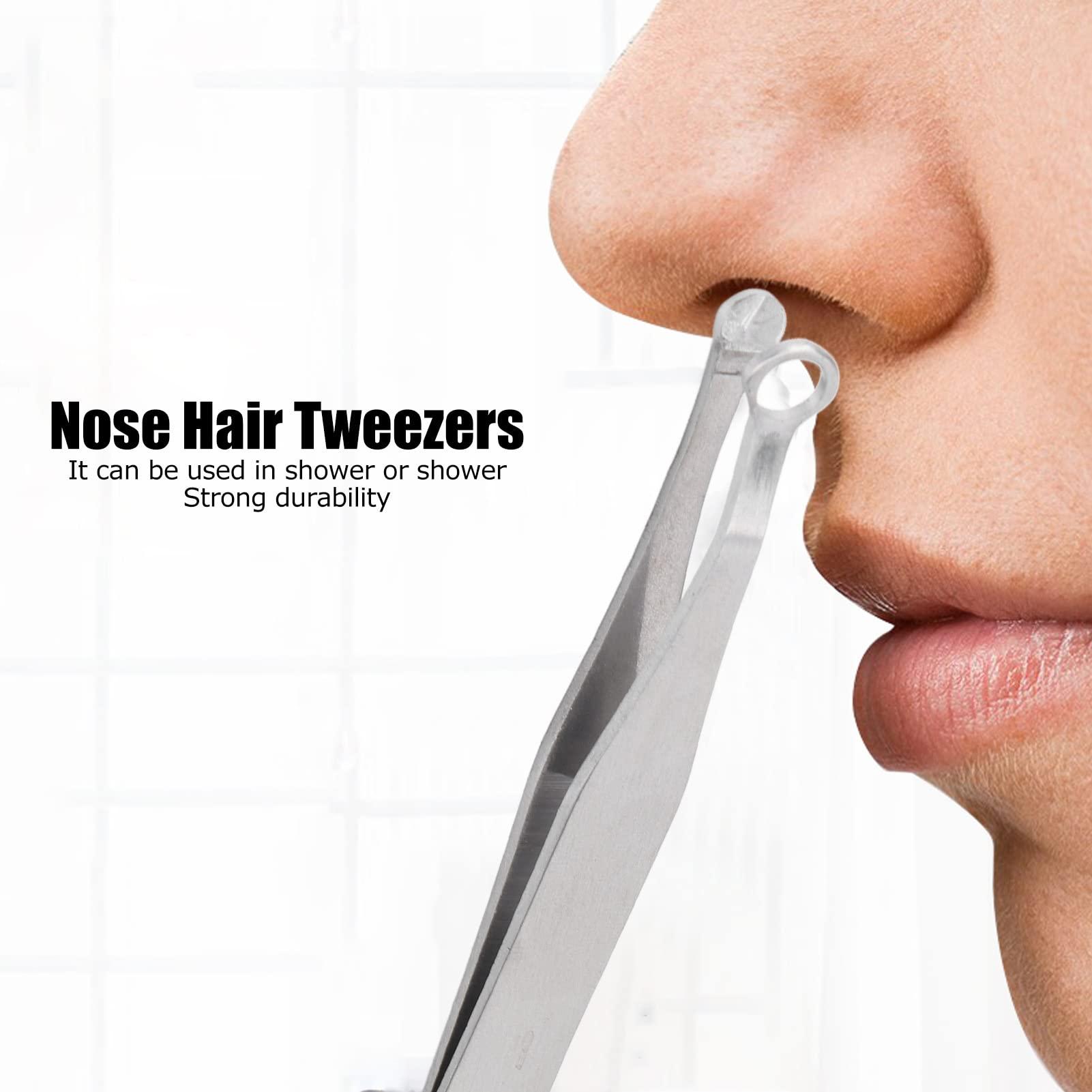 01 02 015 Nose Hair Tweezers, Waterproof Nose Hair Trimming Tool for Nose