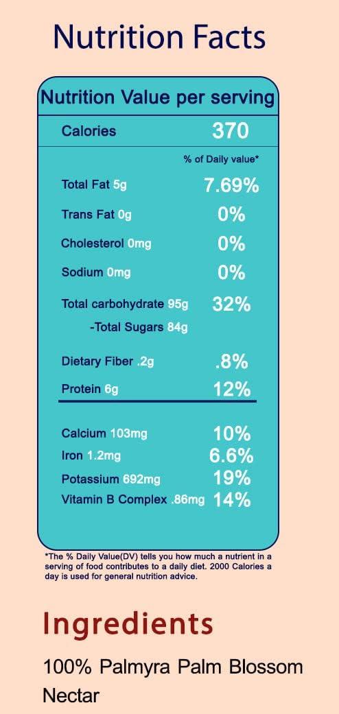 Puregrains Puregrains Palm Sugar (400G) 100% Pure and Natural Sugar | Best replacement for white sugar | Can be used in Tea, coffee, sweets and baking