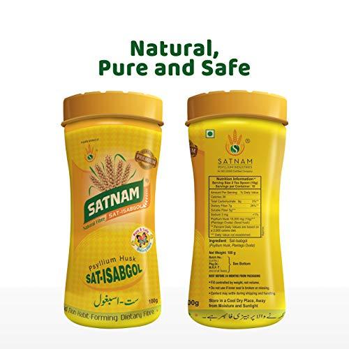 SATNAM SATNAM Sat-Isabgol Psyllium Husk 100g Bottle