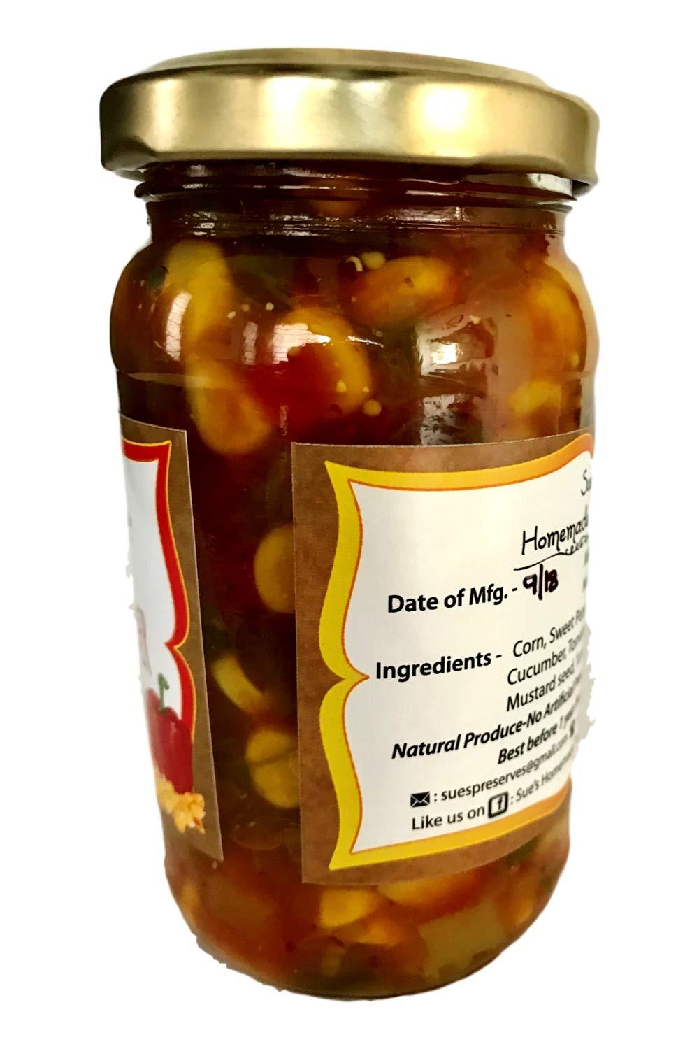 Sue's Homemade Preserves Sue's Homemade Preserves Corn & Pepper Relish 200 Grams