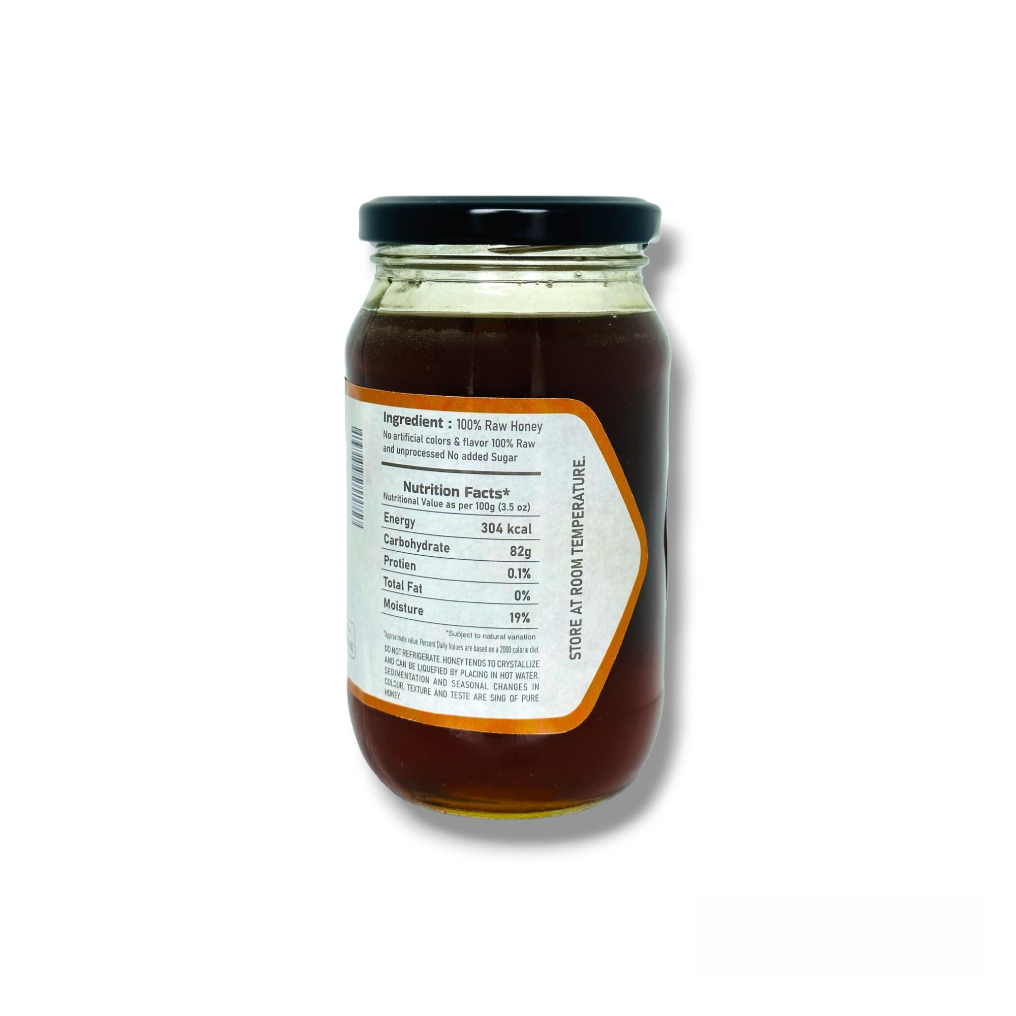 THE CHIS FARM THE CHIS FARM Raw Organic Honey | 100% Raw & Natural | No Added Sugar | No Antibiotics | Non GMO | Unpasteurize. (Ajwain, 500 Grm)