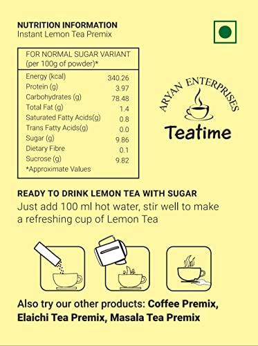 ARYAN ENTERPRISES Teatime Aryan Teatime Instant premix LEMON TEA - 20 Sachets (1pack)- Lemon Tea - Just add Hot water