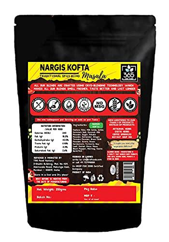 365 STORE TO DOOR 365 STORE TO DOOR Indian Spice – Jain Nargis Kofta Masala, 250 gm. | Homemade Powdered | for Healthy Cooking | Ready to use | All Seasonings Spices | Pure & Hygiene | Spice Mix – Pack of 1