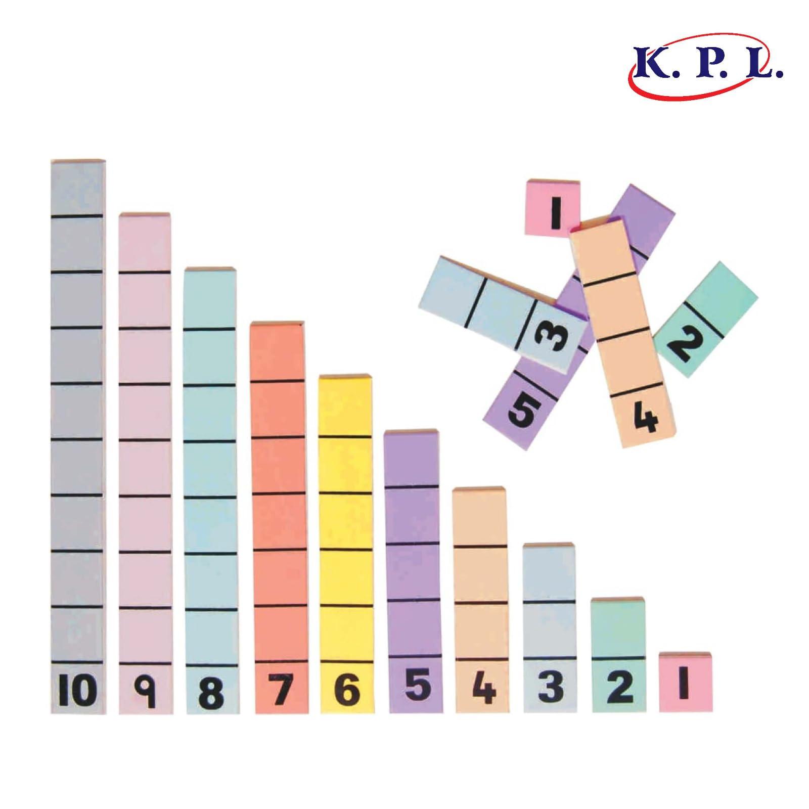 KPL LEARNING ASSOCIATES PVT. LTD. KPL Learning Associates PVT. LTD. Counting Strips - Strips of 1-10 and Strips of 1-5 for Mental Maths for Early Years / School Kids
