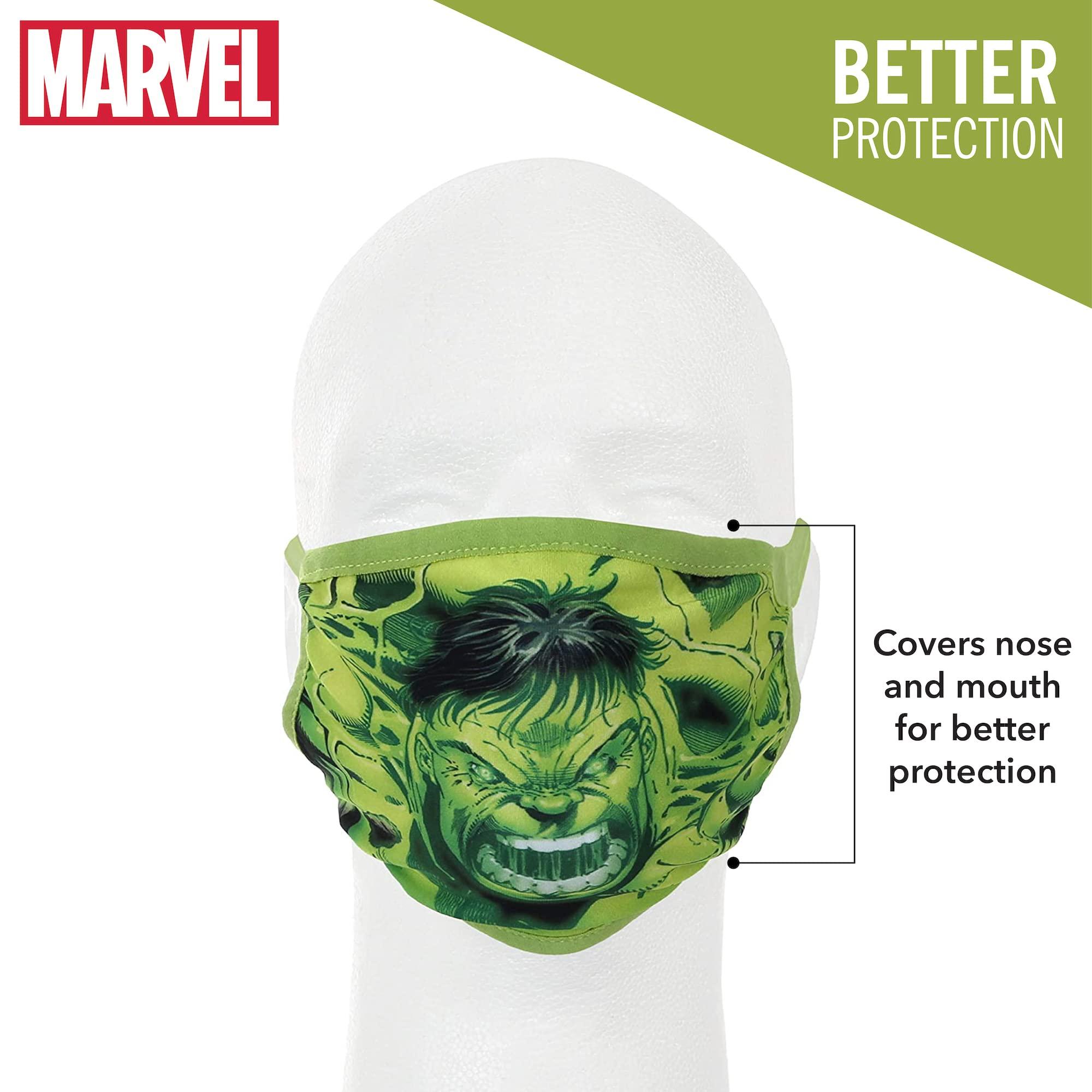 Marvel Marvels Hulk Gathered Face Cover Adult