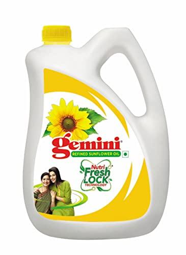 Gemini Oil_ARIPL Gemini Oil_ARIPL Gemini Refined Sunflower Oil Jar, 5L (West)
