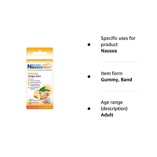 Sea-Band Sea-Band Anti-Nausea Ginger Gum (24 Pieces)