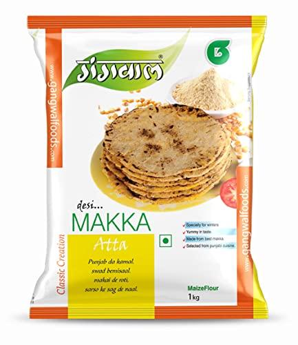 Gangwal Gangwal Makka Atta - 1kg (Pack of 2) Maize Flour | Makki Atta | Makke ka Atta 1kg Corn Flour
