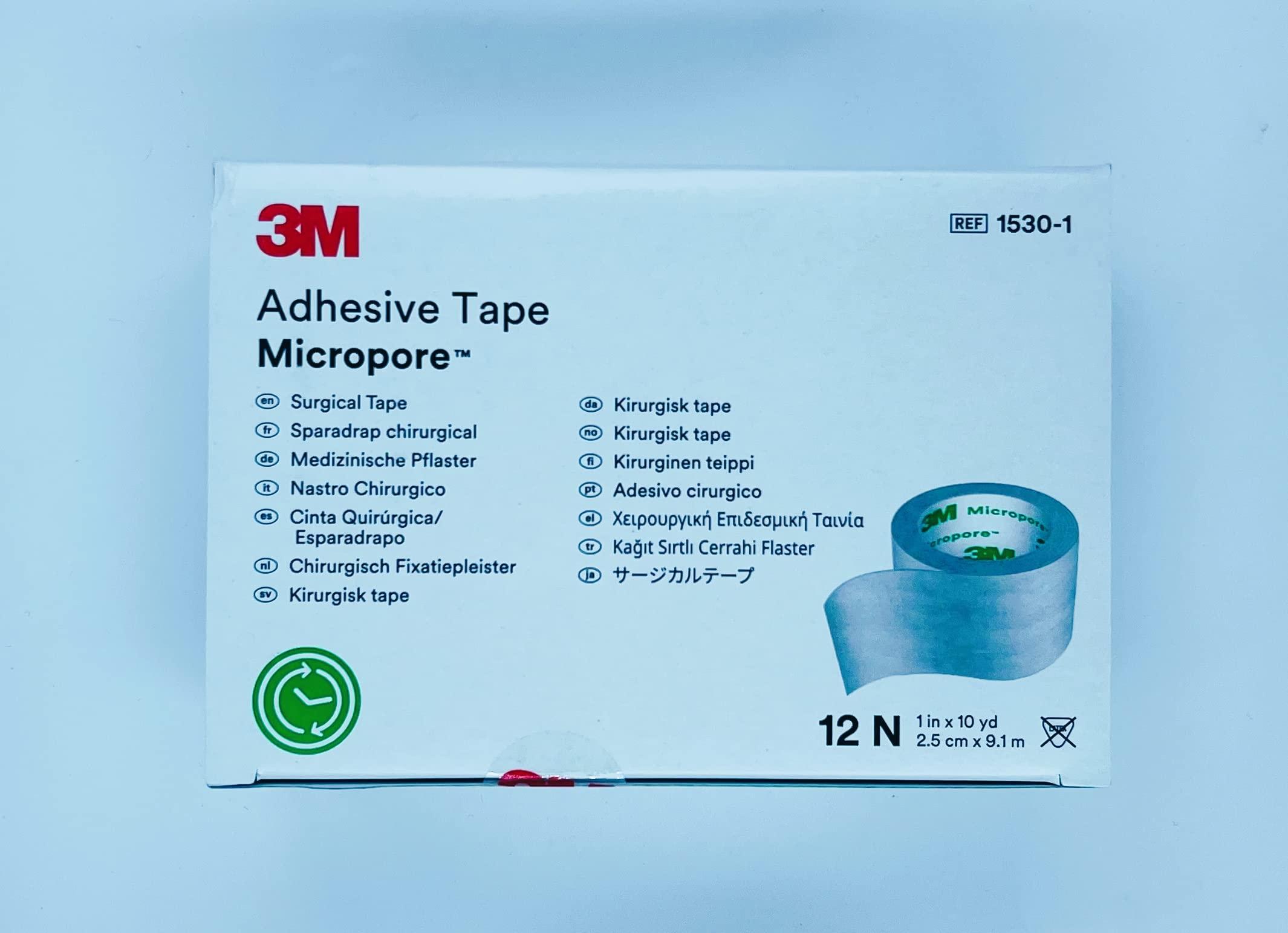 OTICA OTICA 3M 1530-1 Micropore Tape,2.5 Cm X 9.14 M-Pack Of 12(Dl Reqd)