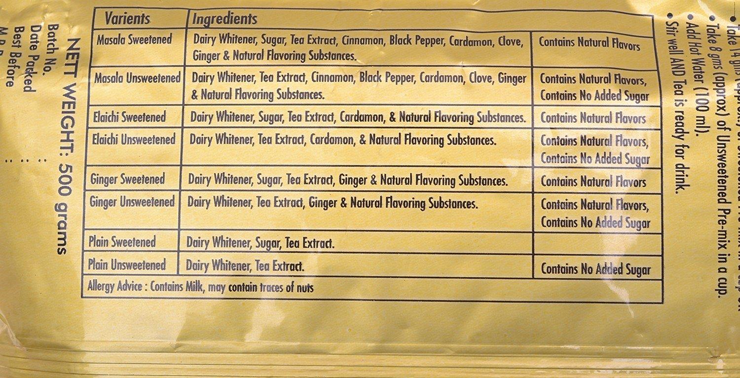 GeeBees Chai Gold GeeBees Chai Gold Instant Premix Masala Tea Low Sugar, 500 g