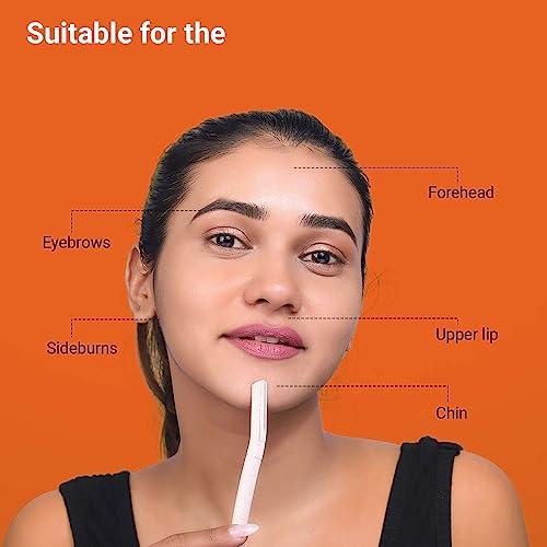 SOTRUE Sotrue Face Razor for Women Reusable - 3 Razors | 80% Wheat Straw, Painless Facial Hair Removal | For Eyebrows, Upper Lip, Forehead, Peach Fuzz, Chin and Sideburns | Eco-Friendly Dermaplaning Tool