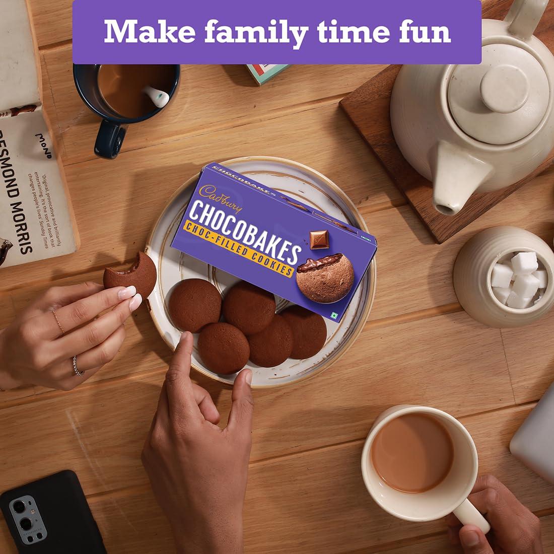 Cadbury Cadbury Chocobakes Choc Filled Cookies, 10 x 75 g