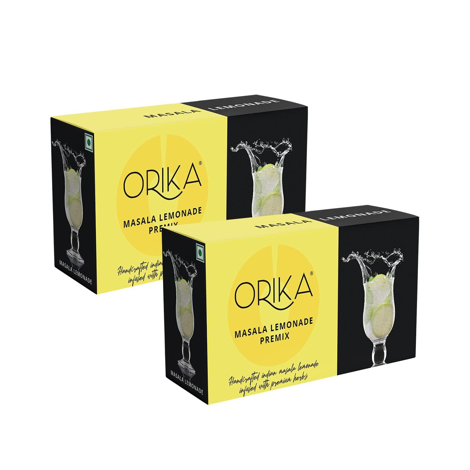 Orika Orika Masala Lemonade Premix | 380g (20 Sachets) | Infused With Premium Herbs | Handcrafted Instant Drink Premix | Refreshing Summer Drink