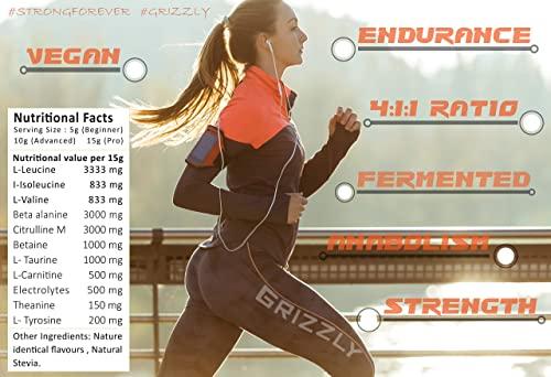 Grizzly Nutrition Grizzly Nutrition True Endure -Bcaa 4:1:1 Pro Ratio (V6 Genesis/ 6th gen 2023) 300 grams upto 60 servings -with Citrulline, B-Alanine, Taurine, L-carnitine with 11 vitality boosters - Platinum grade ( Mexican pineapple salsa Flavoured )