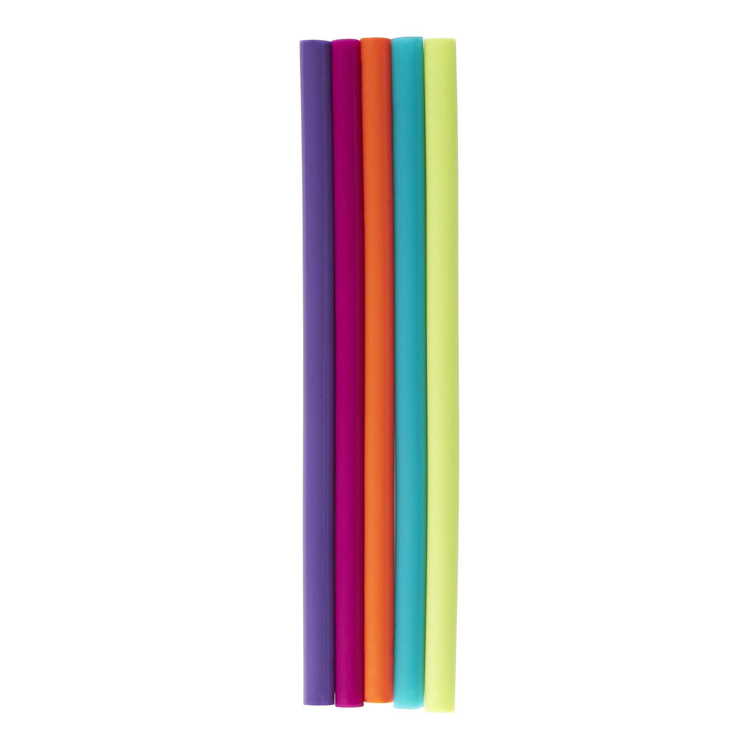 Bubba Brands Bubba Big Straw 5 Pack of Reusable Straws (Assorted Bold Colors)