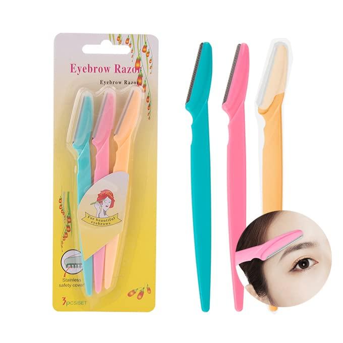 GLAVON Eyebrow Razor face razors for women & Girls + 2 Shaving Razor Free [ Pack of 5 ]