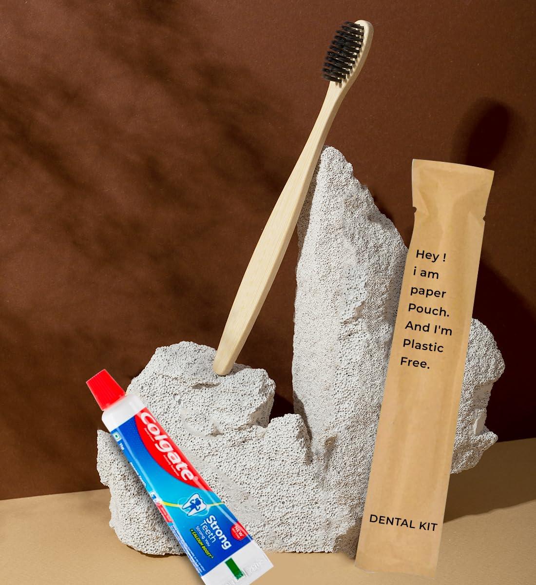 clayherbs Clayherbs Hotel Accessories,Hotel Kit,Guest Room Amenities,Marriage Guest Toiletry Kit Hospital Kit (1 Toothbrush & 1 Toothpaste 10g) Hotel Dental Kit (1 Toothbrush & 1 Toothpaste 10g (50 Set))