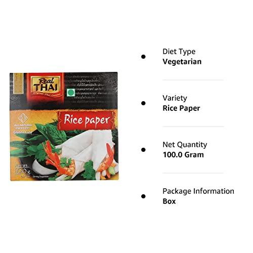 Real THAI Original Thai Cuisine Real THAI Original Thai Cuisine Rice Paper Round 22 cm, 3.53 oz  100 g
