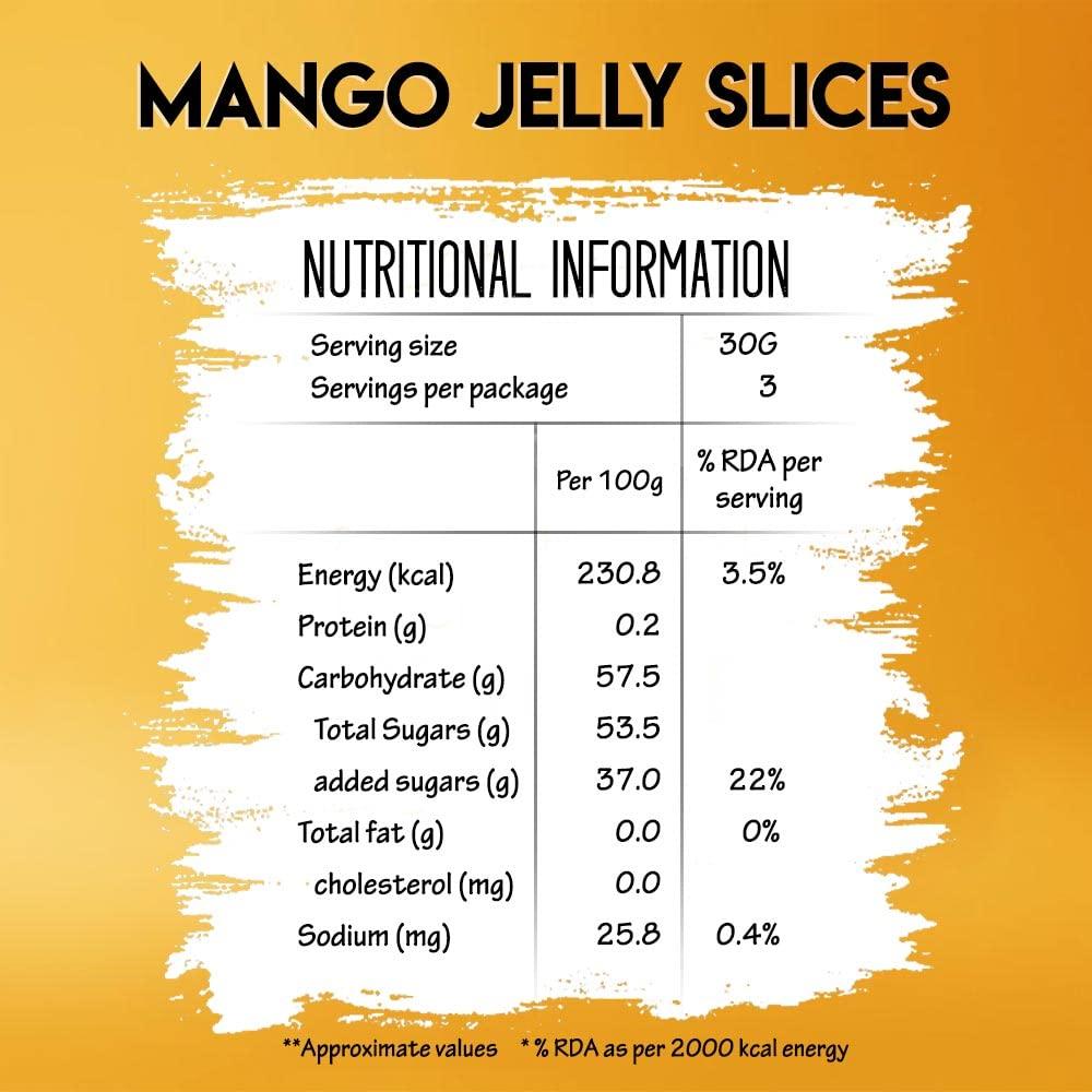 SITARA FOODS Sitara Foods mango candy bar jelly slices Aam papad mamidi thandra summer special 250 Grams pack