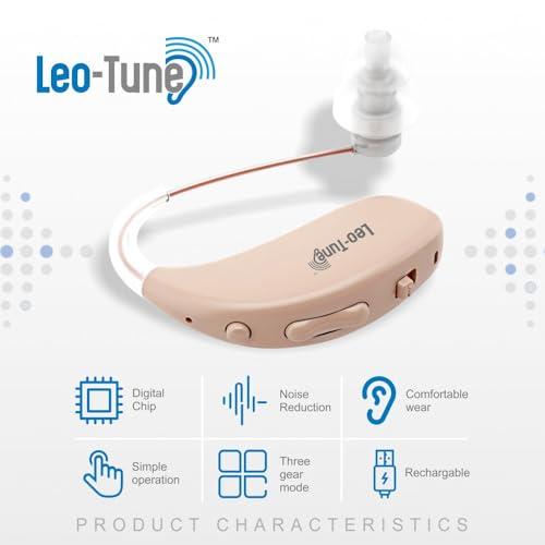 LEO-TUNE LEO-TUNE A380D Hearing Aid Rechargeable Digital Hearing Amplifier with 3 noise rudcation mode and Volume Control option with warrenty