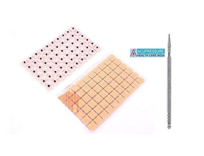 ACi ACi Acupuncture Needle Ear Vaccaria Auricular Seed Therapy Pack of 60 with 1 Sujok Therapy Jimmy