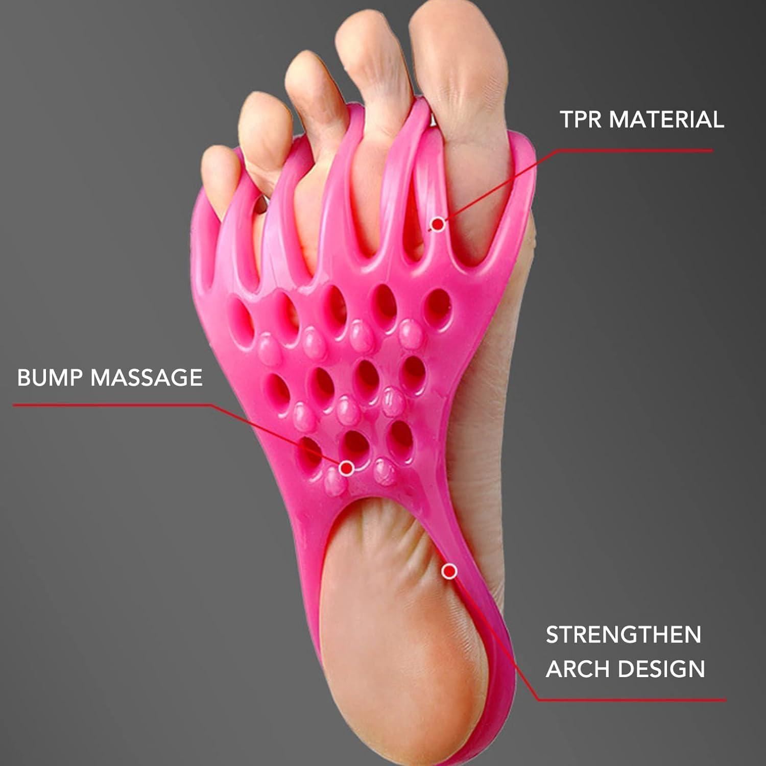 BELLOX ENTERPRISE BELLOX Hallux Valgus Corrector Toe Support, Silicone Foot Stretch Strap Bunion Bone Hallux Valgus Corrector Toes Separator Sole Stretch Band, Toe Exercise Stretchy Band Fitness Supply Exercise Bands