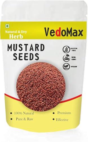 VedoMax VedoMax Red Mustard Seeds (Small) - Chhoti Rai Seeds - Sarso Dana - Rai dana - - (200 GM)