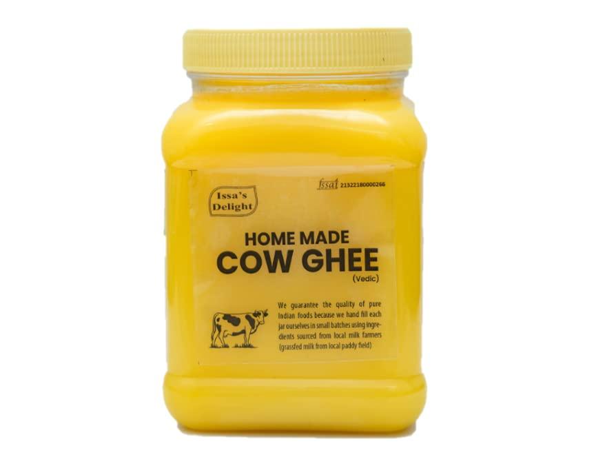 Issas Delight Pure Ghee | 900 ML | A2 Ghee | Pure Desi Cow Ghee | Home Made Ghee| Issas Delight Ghee|Kerala Cow Ghee| Naruneeyu
