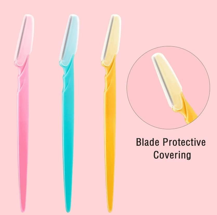 Generic Twinkle Eyebrow Painless Facial Hair Remover Razor for Face, Women and Men (Multicolour)- Pack of 3