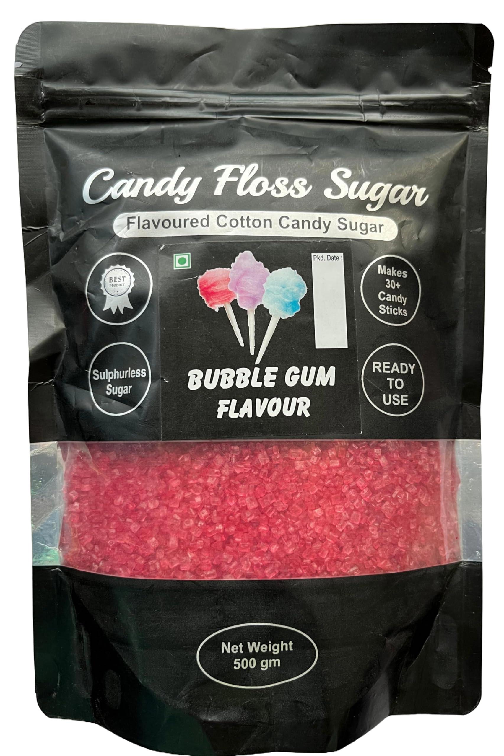 CLICK FOOD PRODUCTS Candy Floss Sugar / Flavoured Cotton Candy Sugar (Bubble Gum)