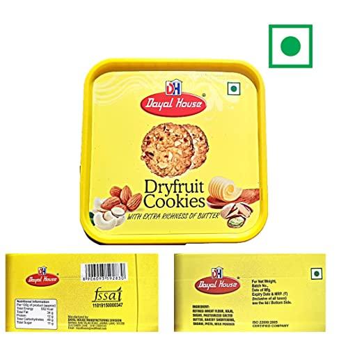 Dayal House Dayal House Premium Biscuits Combo of Desi Cow Ghee Atta, Australian, and dry fruites Cookies set With Extra Richness of Butter - Pack of 3 Cookies