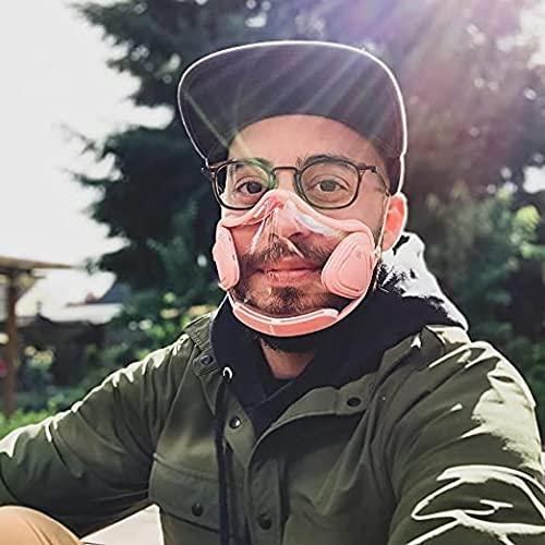 Jelli M1 Jelli M1 Antifog Transparent Breathable Face Mask With Reusable Filter Adjustable Straps - (Pink)