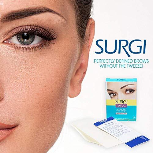 SURGI WAX Surgi Wax Eyebrow Ready To Use Wax Strips 28 Strips, 2 Pack