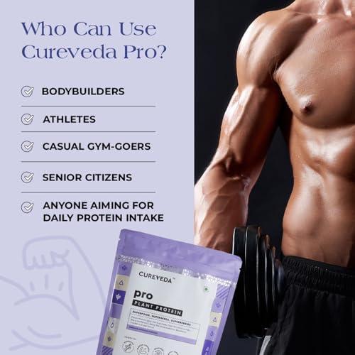 Cureveda Cureveda PRO Super-3 Vegan Plant Protein powder with Superfood, Superseeds & Superberries | Chocolate (500gm)