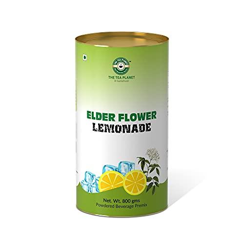 The Tea Planet The Tea Planet Elder flower Lemonade Premix to be added with Water/Soda/Ice Cubes - 800 gm