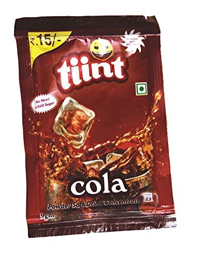 Tiint Tiint Instant Drink Mix, Cola - Pack of 24 (Per Pack 9 GM) Powder Soft Drink Concentrate | Enriched With Vitamin-C | Instant Drink Mix | Immunity Booster | Drink Anytime