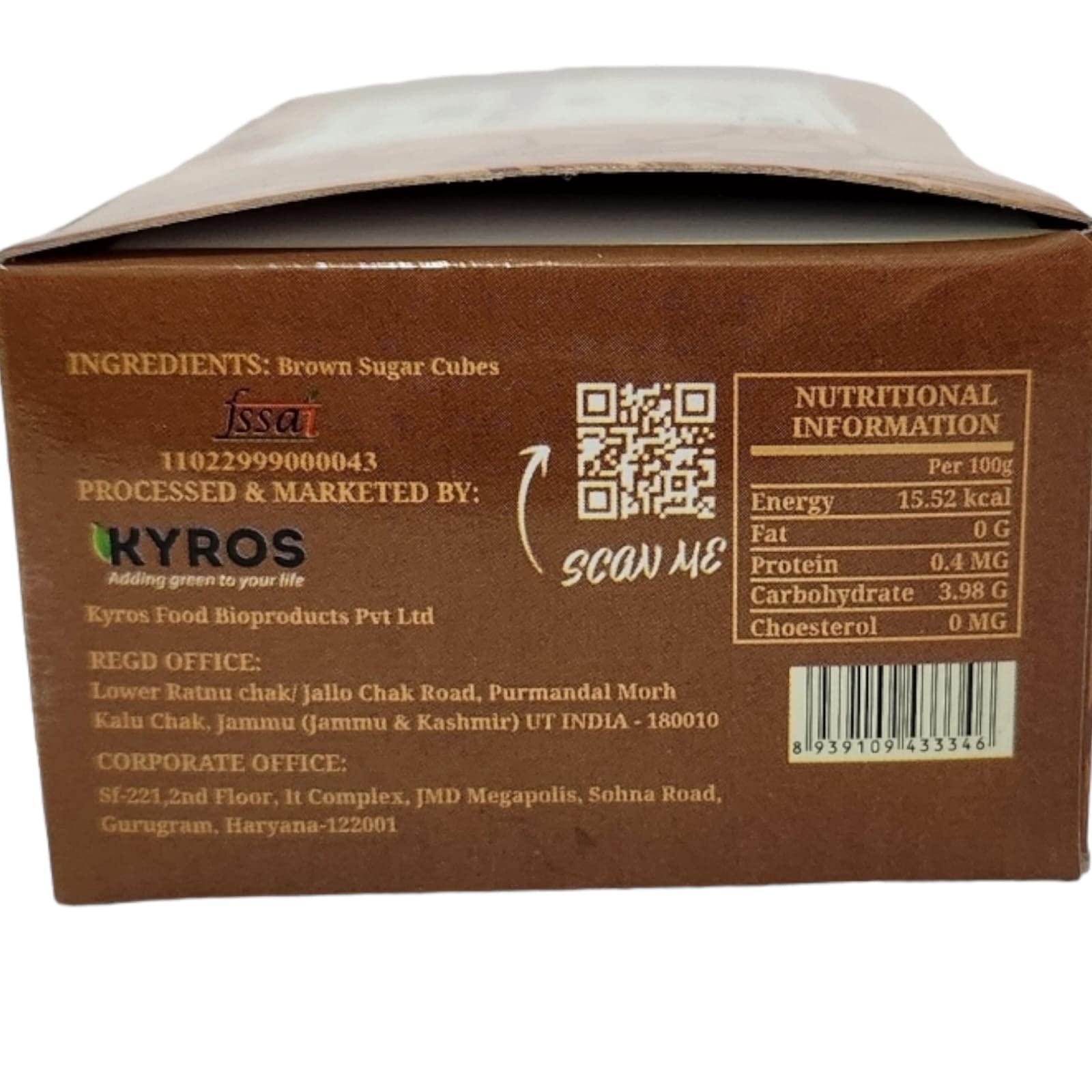 Nature Farm Organic Nature Farm Organic Brown sugar cubes 500g Half Teaspoon sized cubes for Tea Coffee Milk Approx 200 cubes