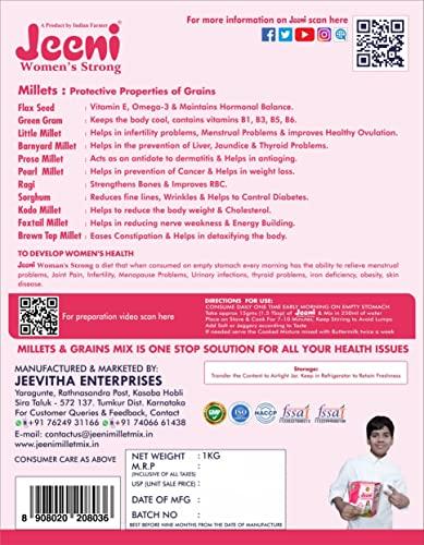 JEENI JEENI WOMENS STRONG Mix millet multi grains All Natural Multigrain Organic and Natural Product for WOMEN 1KG WOMENS STRONG